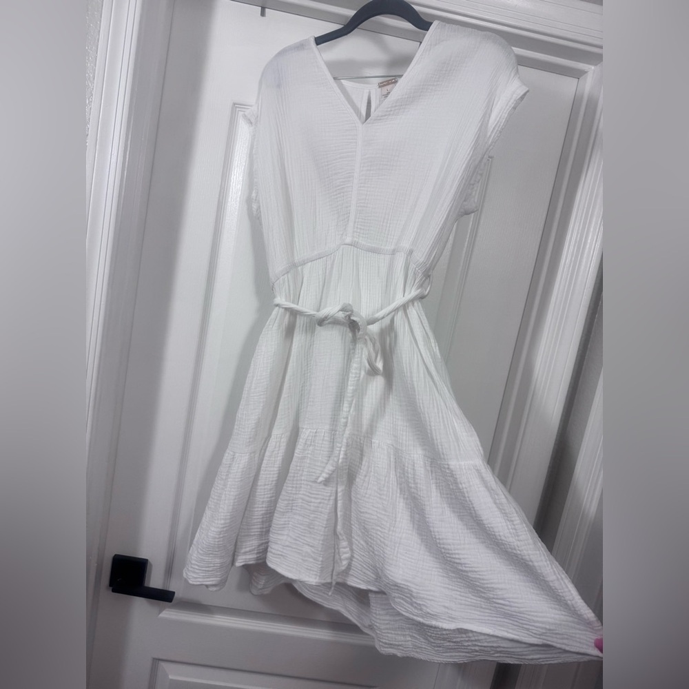 Magaschoni White V-Neck Dress - Picture 4 of 10
